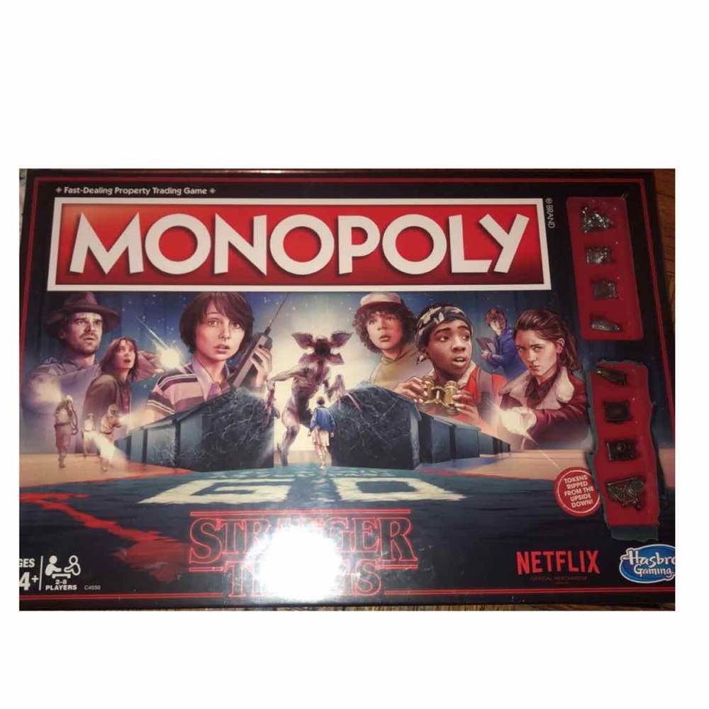 Stranger things Monopoly board game.